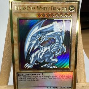 Blue eyes white dragon gold version